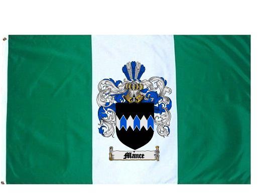 Mance Coat of Arms Flag / Family Crest Flag