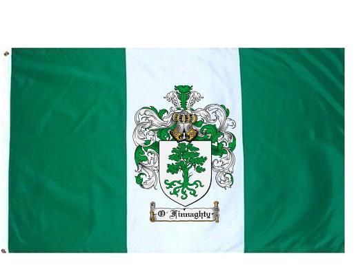 O'Finnaghty Coat of Arms Flag / Family Crest Flag