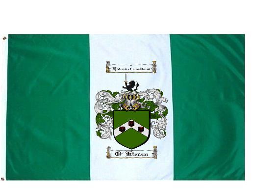 O'Kieran Coat of Arms Flag / Family Crest Flag