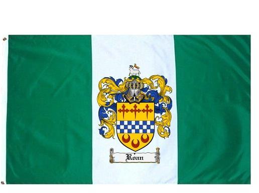 Roan Coat of Arms Flag / Family Crest Flag