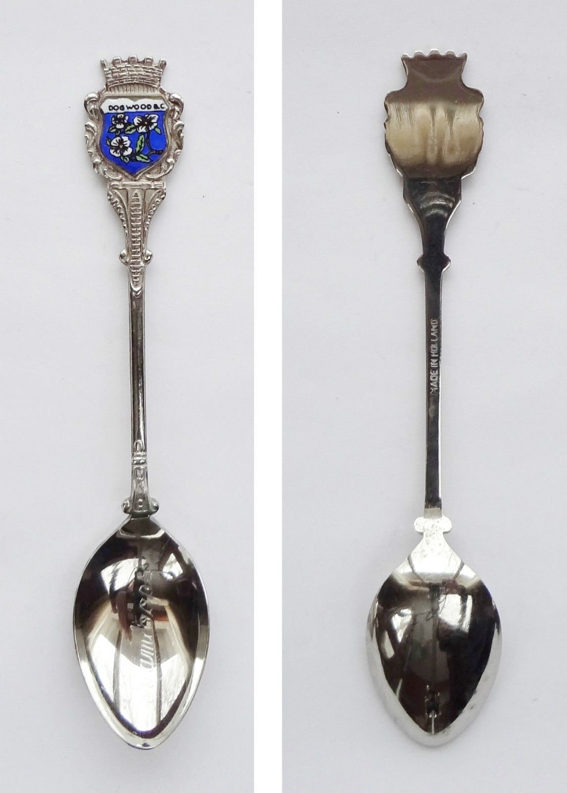 Collector Souvenir Spoon Canada BC Kamloops Dogwood Spoons