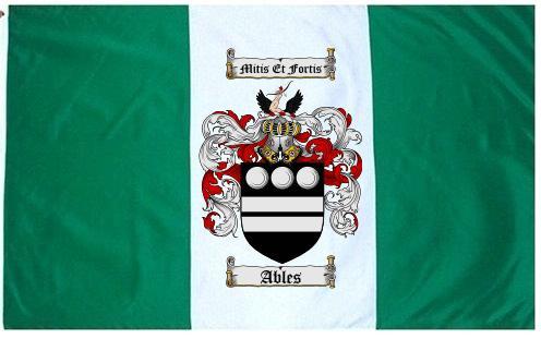 Ables Coat of Arms Flag / Family Crest Flag