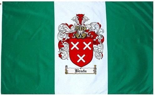 Breda Coat of Arms Flag / Family Crest Flag