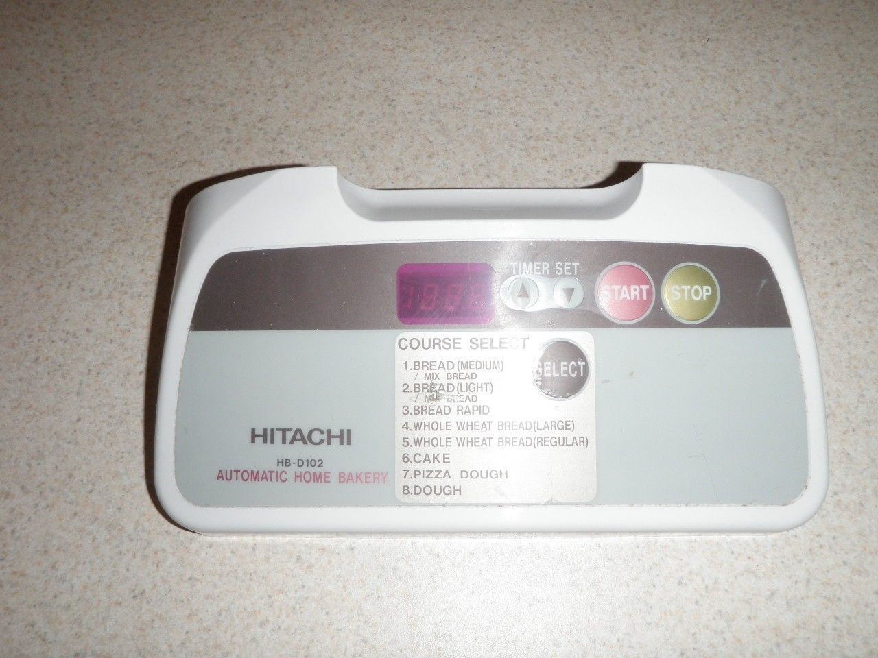 Hitachi Bread Machine Control Panel HBD102 Small Kitchen Appliances