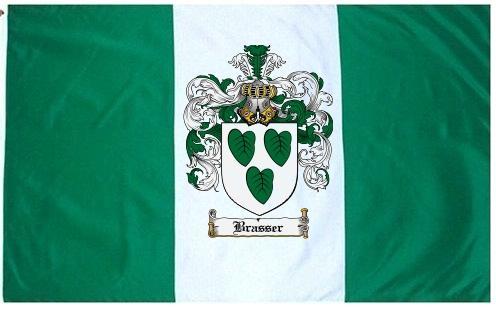 Brasser Coat of Arms Flag / Family Crest Flag