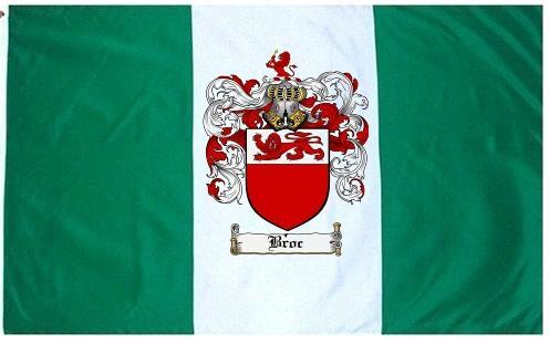Broc Coat of Arms Flag / Family Crest Flag
