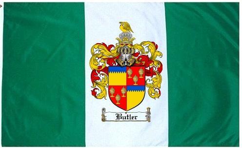 Butler Coat of Arms Flag / Family Crest Flag