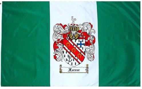 Ferrer Coat of Arms Flag / Family Crest Flag - Coat of Arms