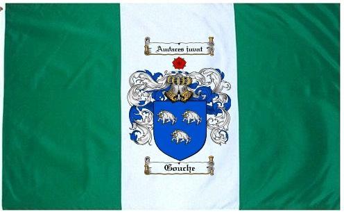 Gouche Coat of Arms Flag / Family Crest Flag
