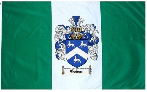 Gowar Coat of Arms Flag / Family Crest Flag