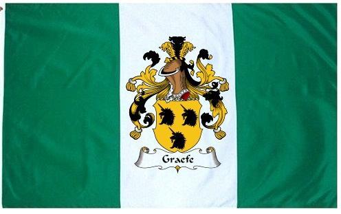 Graefe Coat of Arms Flag / Family Crest Flag