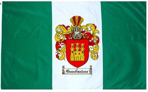 Gundisalvez Coat of Arms Flag / Family Crest Flag