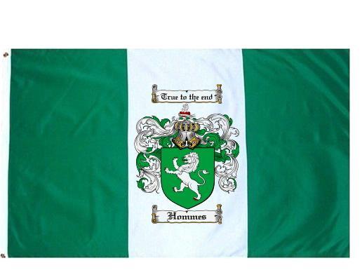Hommes Coat of Arms Flag / Family Crest Flag