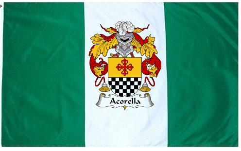 Acorella Coat of Arms Flag / Family Crest Flag