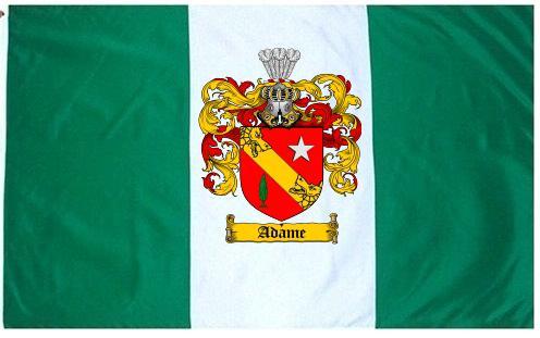 Adame Coat of Arms Flag / Family Crest Flag