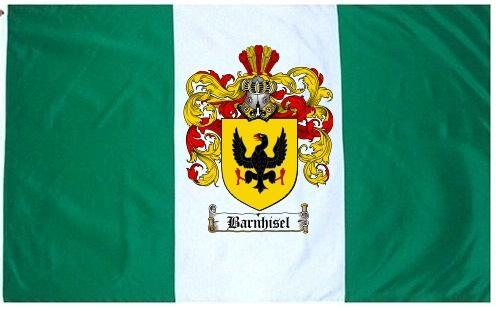 Barnhisel Coat of Arms Flag / Family Crest Flag