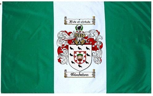 Gladston Coat of Arms Flag / Family Crest Flag