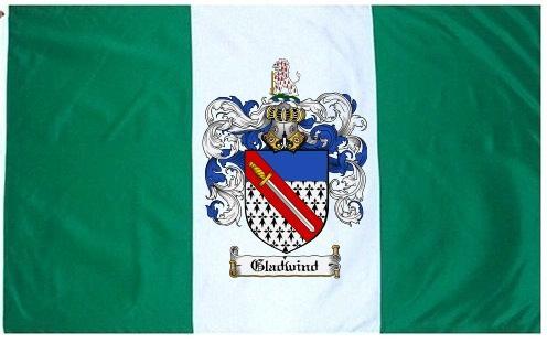 Gladwind Coat of Arms Flag / Family Crest Flag