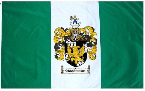 Goodmann Coat of Arms Flag / Family Crest Flag