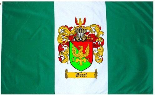 Greef Coat of Arms Flag / Family Crest Flag