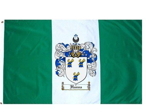 Hanna Coat of Arms Flag / Family Crest Flag