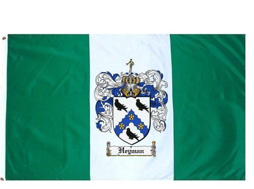 Heyman Coat of Arms Flag / Family Crest Flag