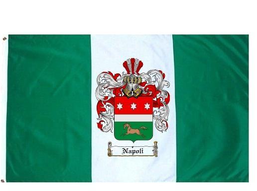 Napoli Coat of Arms Flag / Family Crest Flag - Coat of Arms
