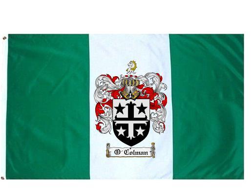 O'Colman Coat of Arms Flag / Family Crest Flag