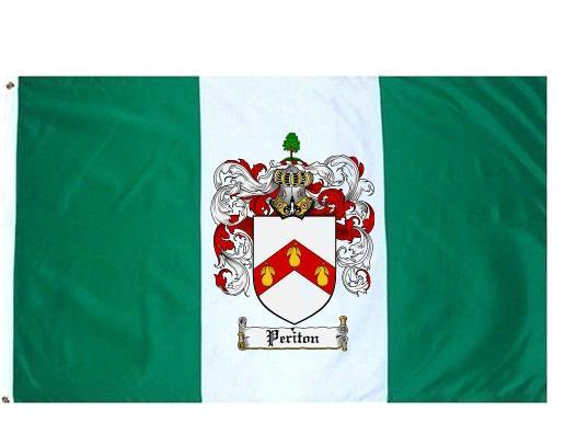 Periton Coat of Arms Flag / Family Crest Flag