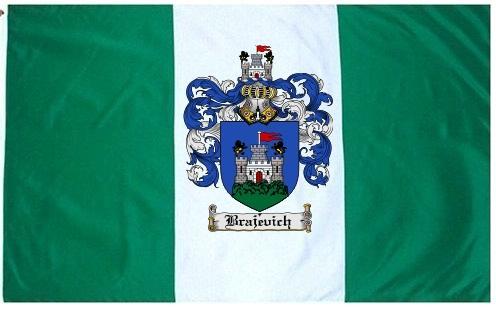 Brajevich Coat of Arms Flag / Family Crest Flag