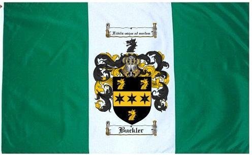 Buckler Coat of Arms Flag / Family Crest Flag