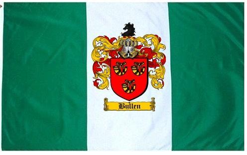 Bullen Coat of Arms Flag / Family Crest Flag