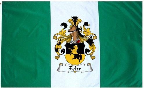 Fehr Coat of Arms Flag / Family Crest Flag