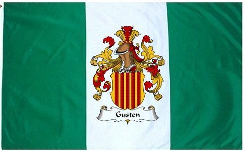 Gusten Coat of Arms Flag / Family Crest Flag