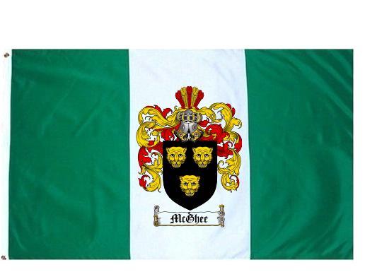 Mcghee Coat of Arms Flag / Family Crest Flag