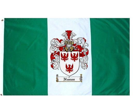 Nunan Coat of Arms Flag / Family Crest Flag