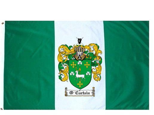 O'Curtain Coat of Arms Flag / Family Crest Flag