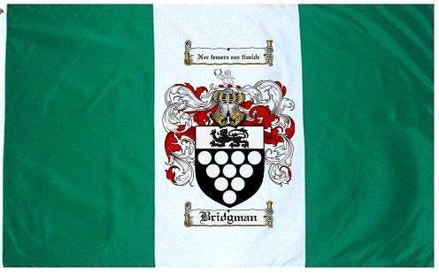 Bridgman Coat of Arms Flag / Family Crest Flag