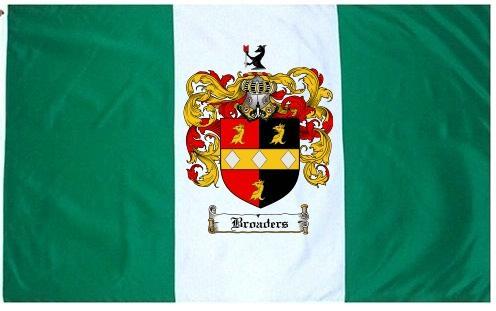 Broaders Coat of Arms Flag / Family Crest Flag