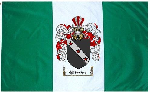 Glissine Coat of Arms Flag / Family Crest Flag