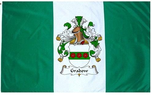 Grabow Coat of Arms Flag / Family Crest Flag