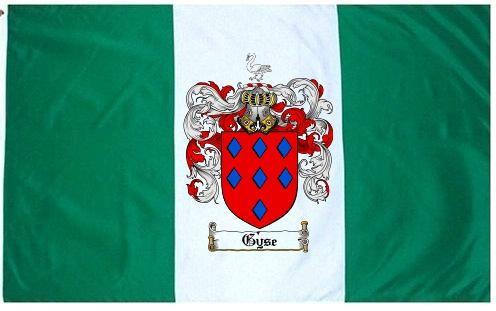 Gyse Coat of Arms Flag / Family Crest Flag