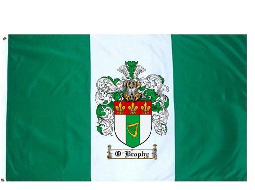 O'Brophy Coat of Arms Flag / Family Crest Flag