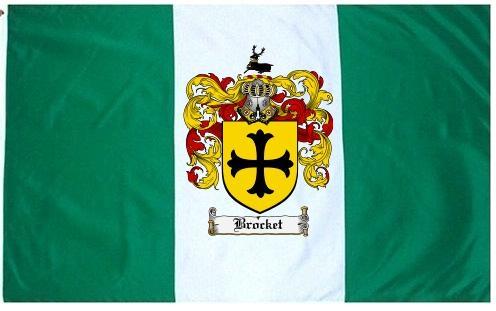 Brocket Coat of Arms Flag / Family Crest Flag