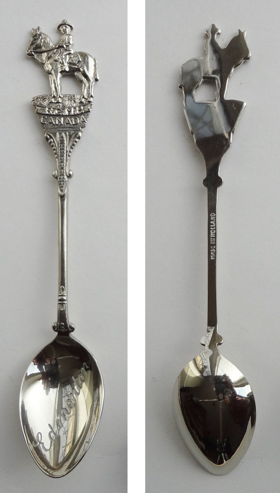 Collector Souvenir Spoon Canada Alberta Edmonton RCMP Spoons