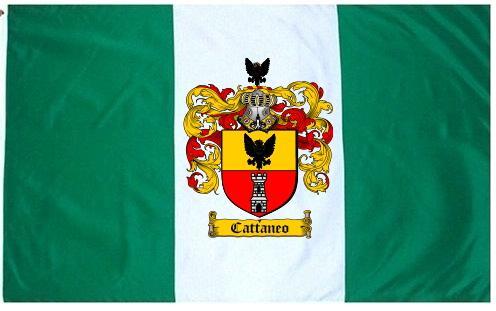 Cattaneo Coat of Arms Flag / Family Crest Flag