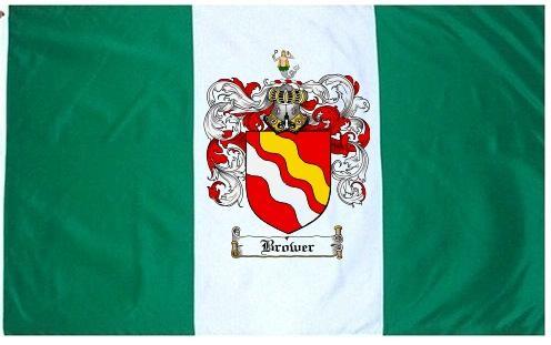 Brower Coat of Arms Flag / Family Crest Flag