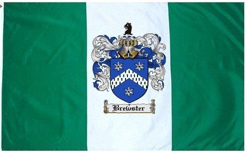 Brewster Coat of Arms Flag / Family Crest Flag - Coat of Arms