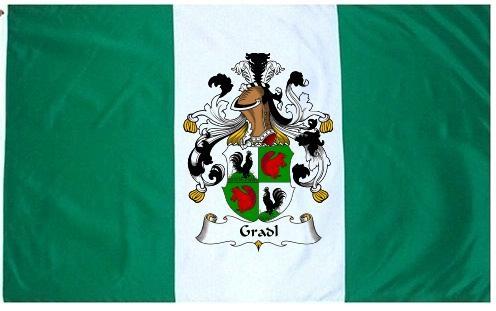 Gradl Coat of Arms Flag / Family Crest Flag