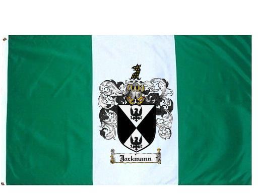 Jackmann Coat of Arms Flag / Family Crest Flag